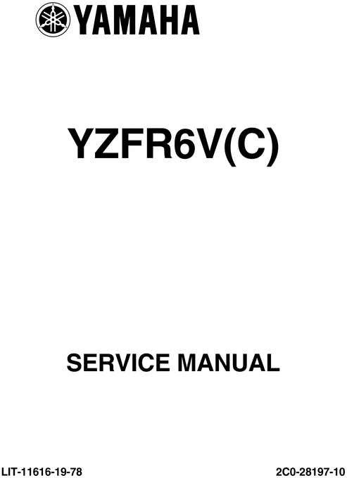 Product picture Yamaha YZF-R6 2006-2007 V(C) - Service Manual - ENG